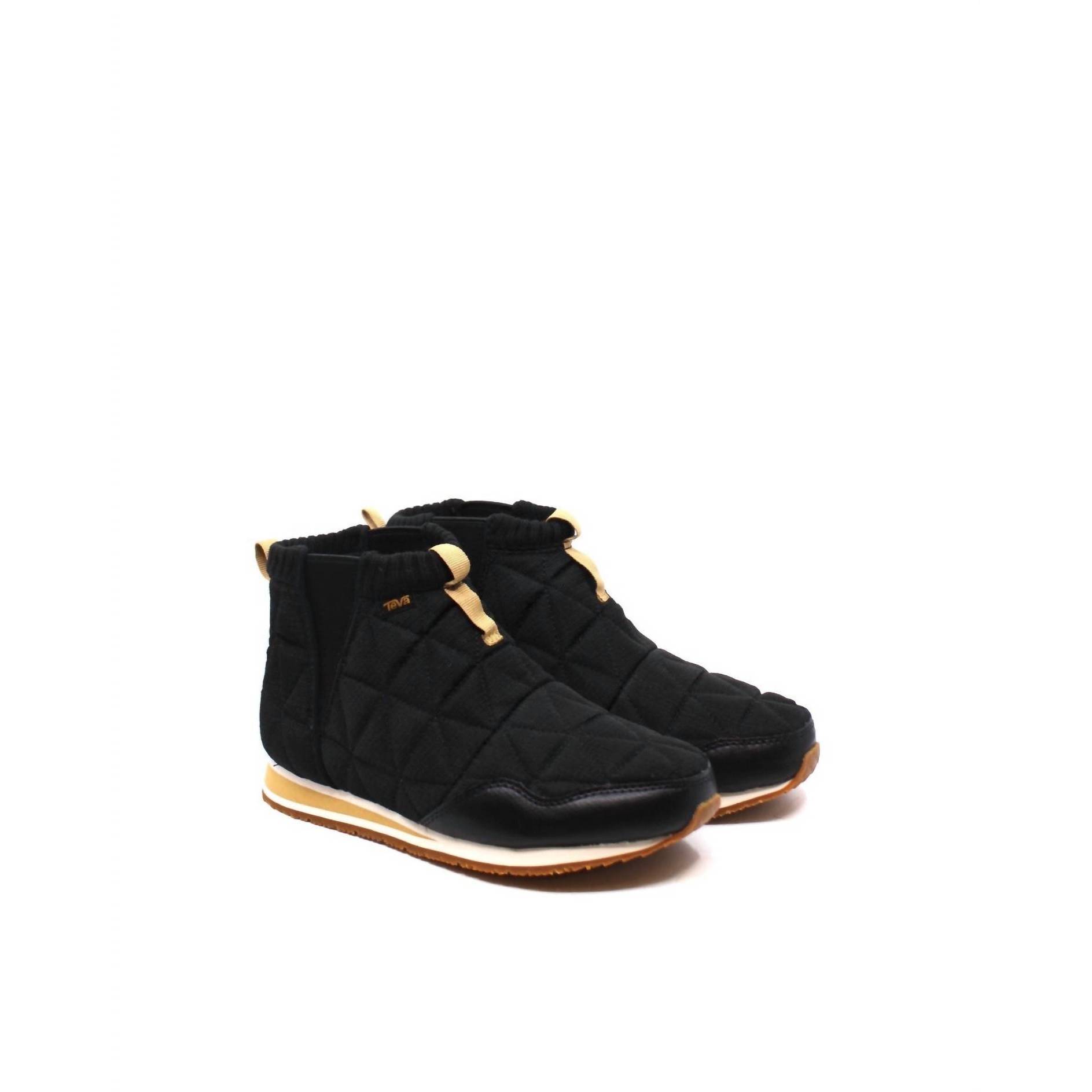 New Teva Reember Boots In Mid Black/Tan